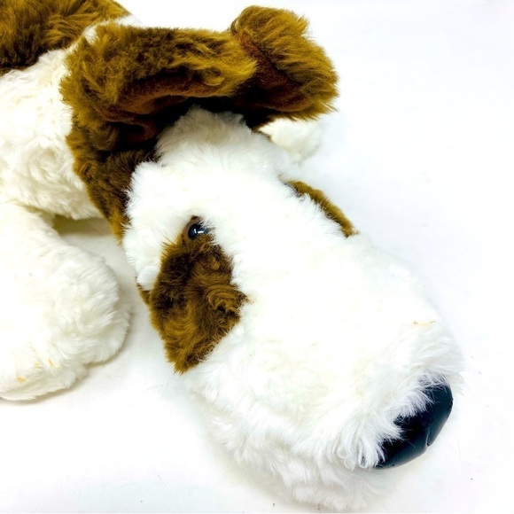 Dakin Fox Terrier Swirl Fur Plush 16” - Picture 2 of 8